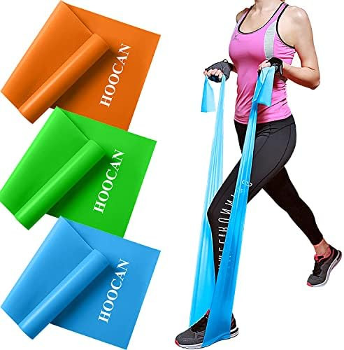 Hoocan Resistance Bands Elastic Exercise Bands Set for Recovery, Physical Therapy, Yoga, Pilates, Re | Amazon (US)