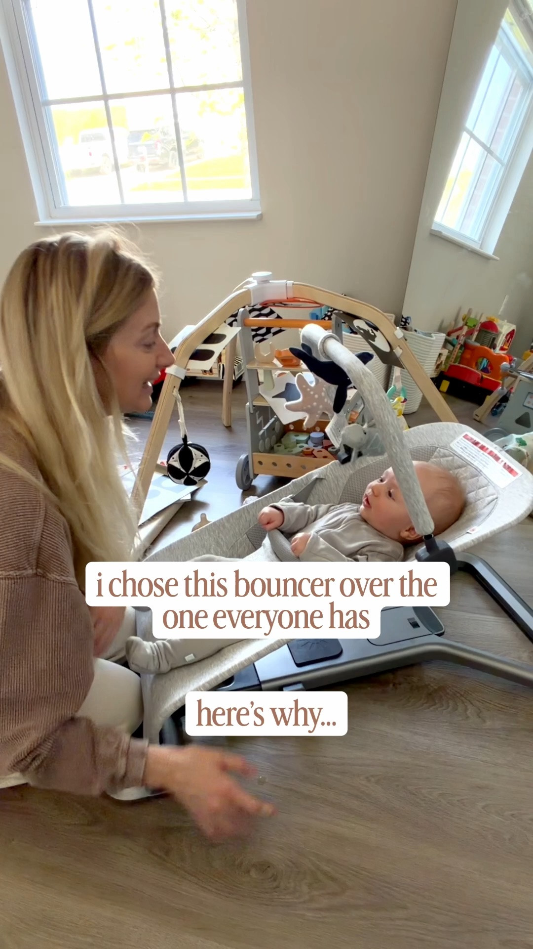 The baby bouncer I chose over the one everyone has 👶🏼

I used this baby bouncer seat with Gage and now I’m using it again with Crew. It’s one of my most-used newborn essentials and has been so helpful for supervised lounging, play time, and bottle feeds.

I love that it has an included newborn insert, a removable and washable cover, adjustable recline levels, and I also bought the easy slide-on toy bar attachment separately. It’s also lightweight enough to move room to room, which makes it such a practical baby registry must-have.

#LTKBaby #LTKBump #LTKmomlife