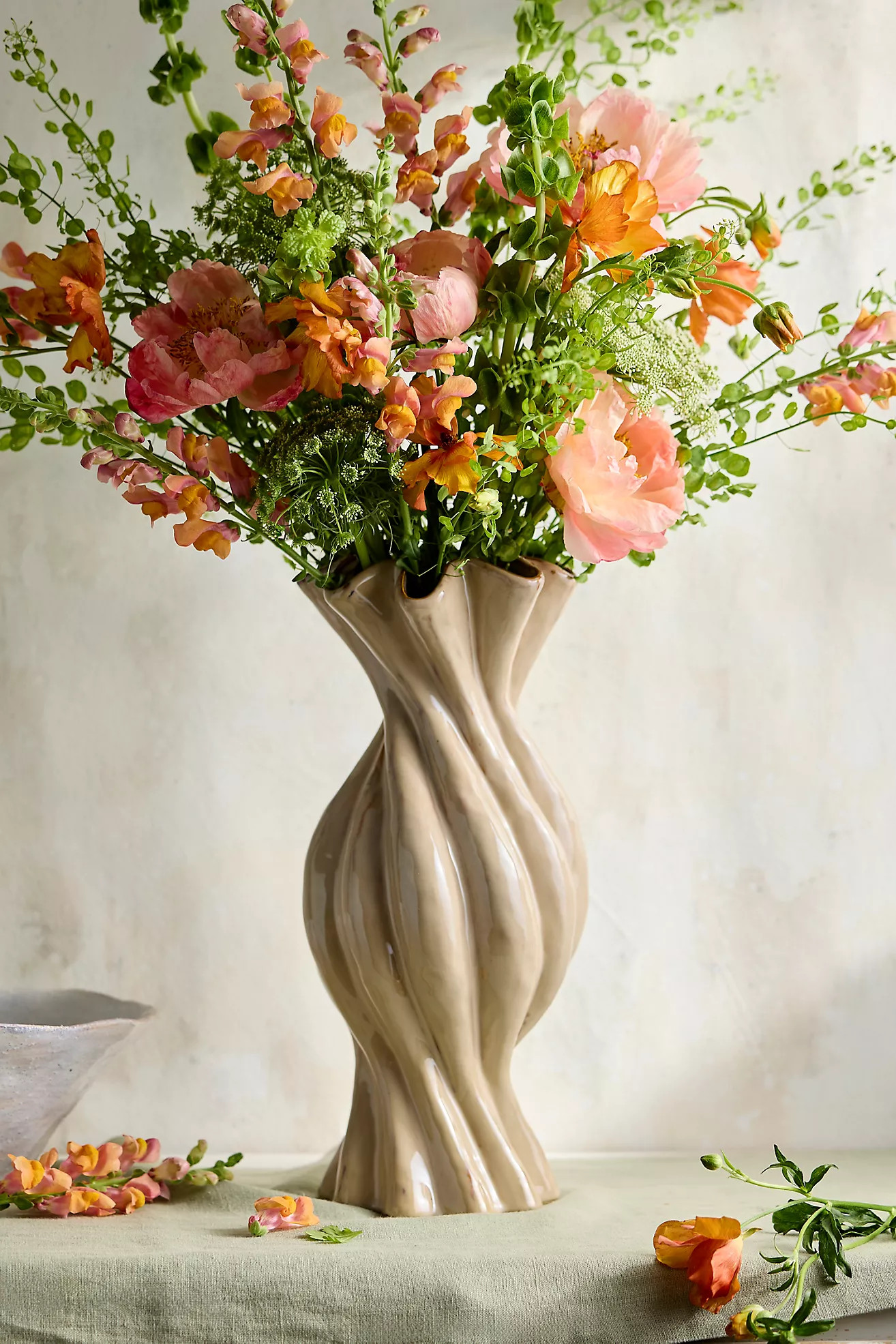 Sand Swirl Ceramic Vase | Anthropologie (US)