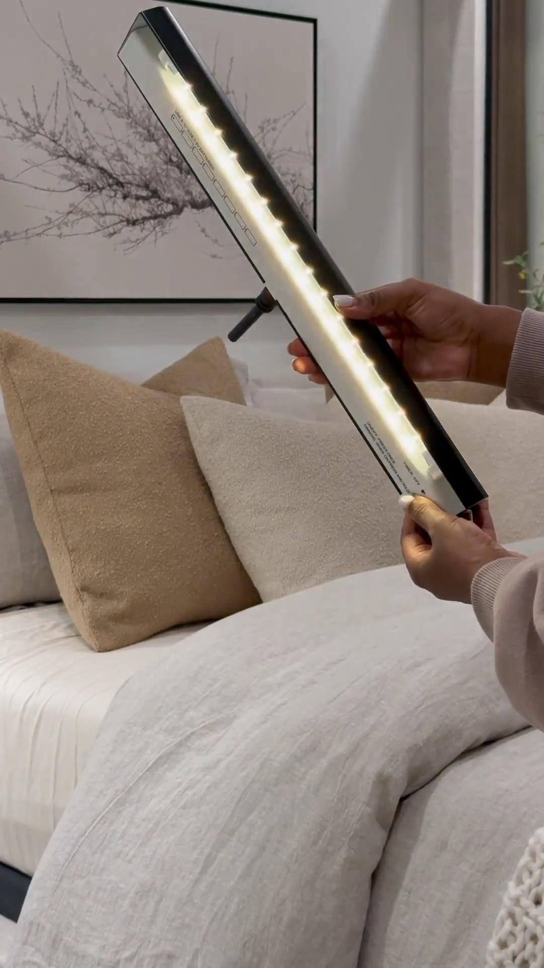 This is the ultimate way to add cozy ambient lighting to your bedroom—no hardwiring needed! 🛏️ These sleek picture lights are remote-controlled + battery-powered, making it super easy to turn them on/off right from your bed. 🎛️💡 Convenience meets style! 🥰 #BedroomGoals #EasyLighting

#LTKHome #LTKSaleAlert #LTKStyleTip