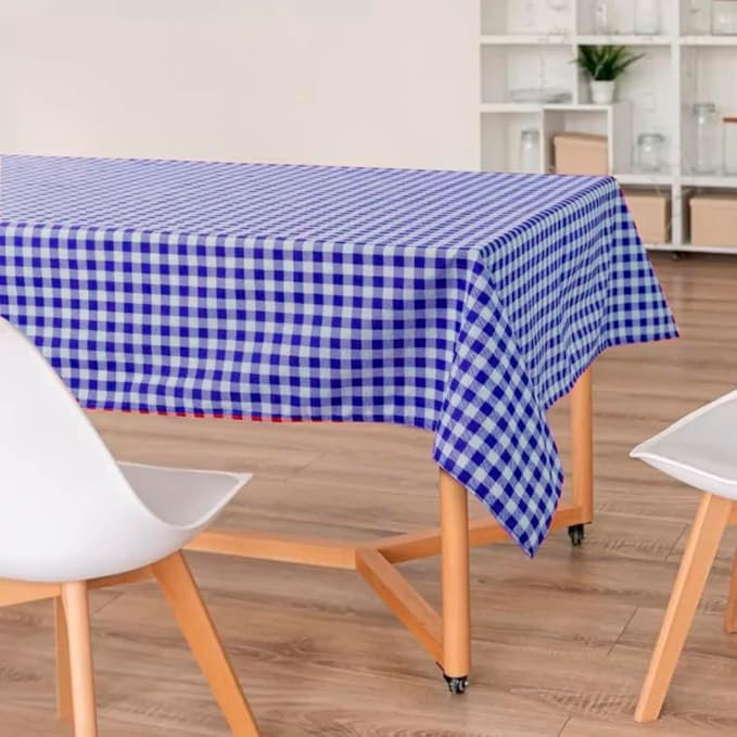 Toalha De Mesa Xadrez Quadrada 4 Lugares Para Piquenique (Azul royal) | Amazon (BR)