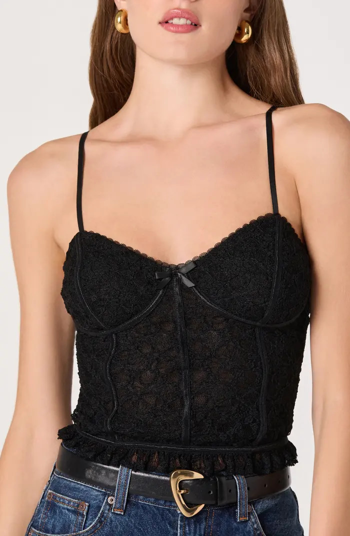 Lace Bustier Crop Camisole | Nordstrom
