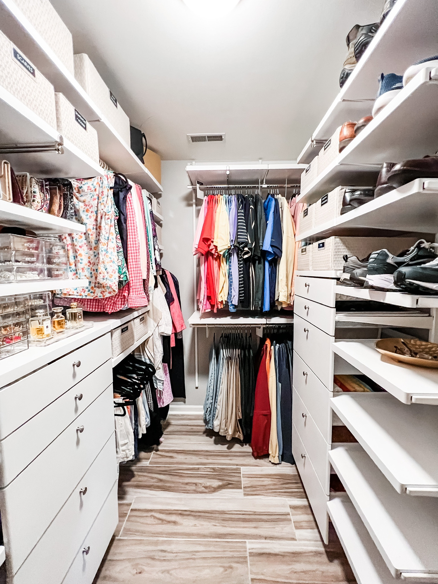 ✨Dream closet✨A beautifully laid out design and storage for days. You can find all the products we used plus book us to design your dream closet in the links in our bio!👚👜🥿

#primarycloset #mastercloset

#LTKhome #LTKstyletip #LTKfamily
