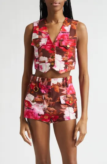 Luna Print Drill Vest | Nordstrom