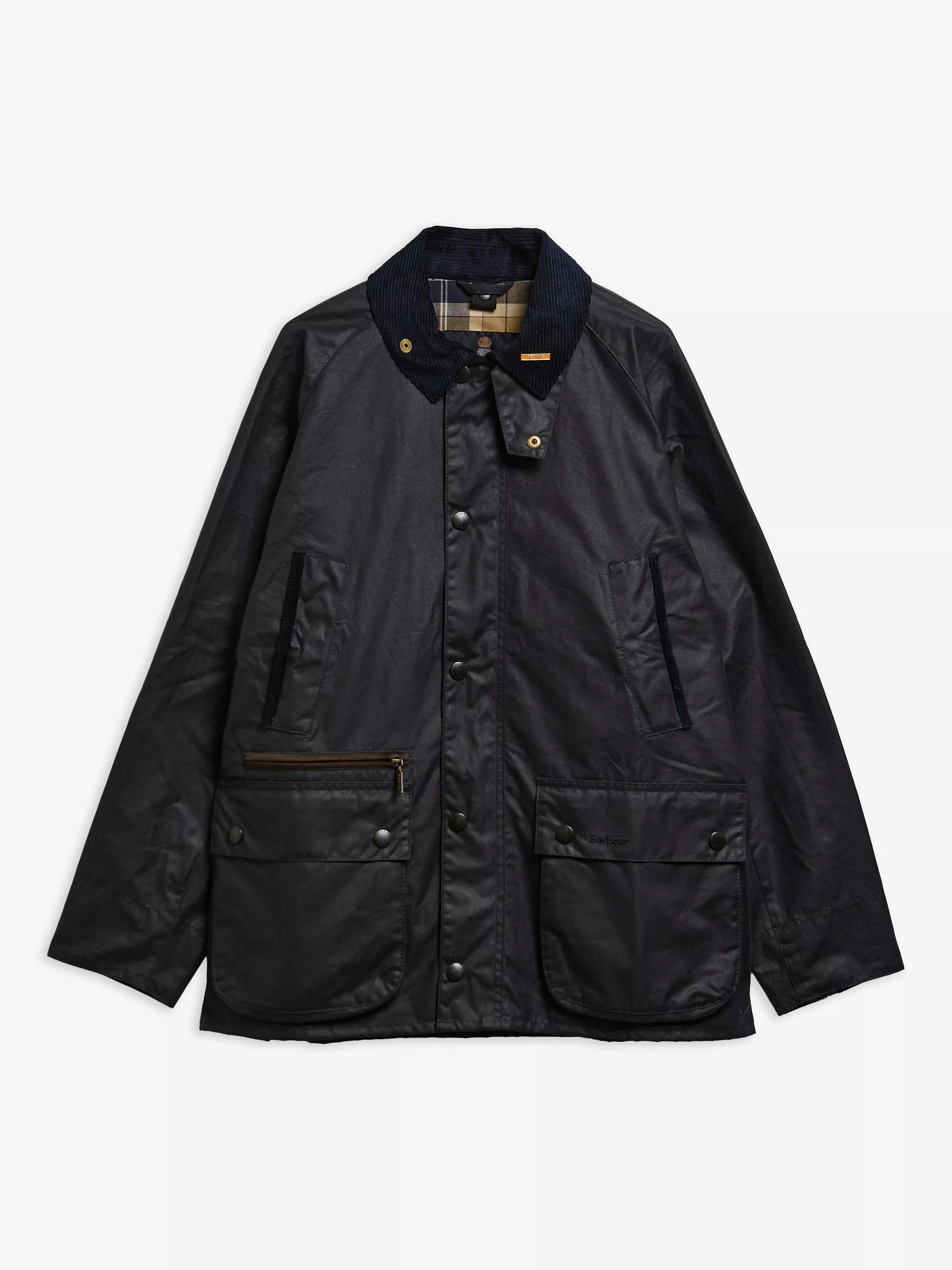 Icons Bedale Waxed Jacket, Navy, Navy | John Lewis (UK)