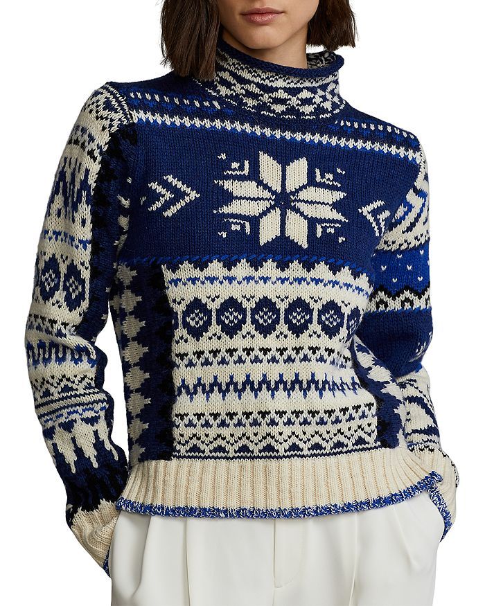 Ralph Lauren Fair Isle Turtleneck Sweater Back to Results -  Women - Bloomingdale's | Bloomingdale's (US)