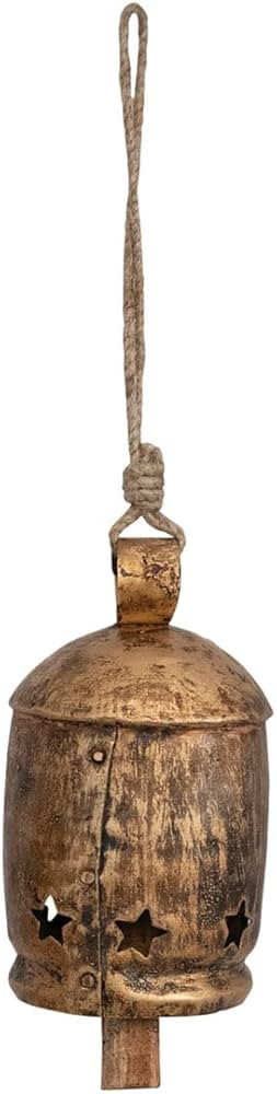Creative Co-Op 6" Metal Bell on Jute Rope | Amazon (US)
