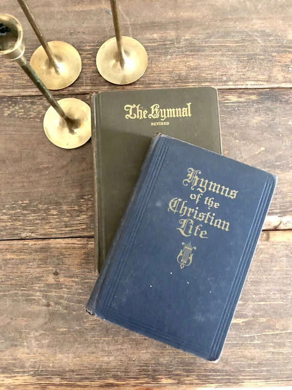 Vintage Hymnals / Vintage Hymn Books / Vintage Book Stack / | Etsy | Etsy (US)