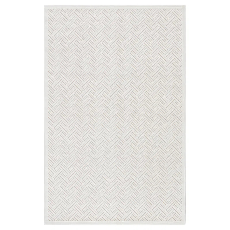 Geist Geometric White Area Rug | Wayfair North America