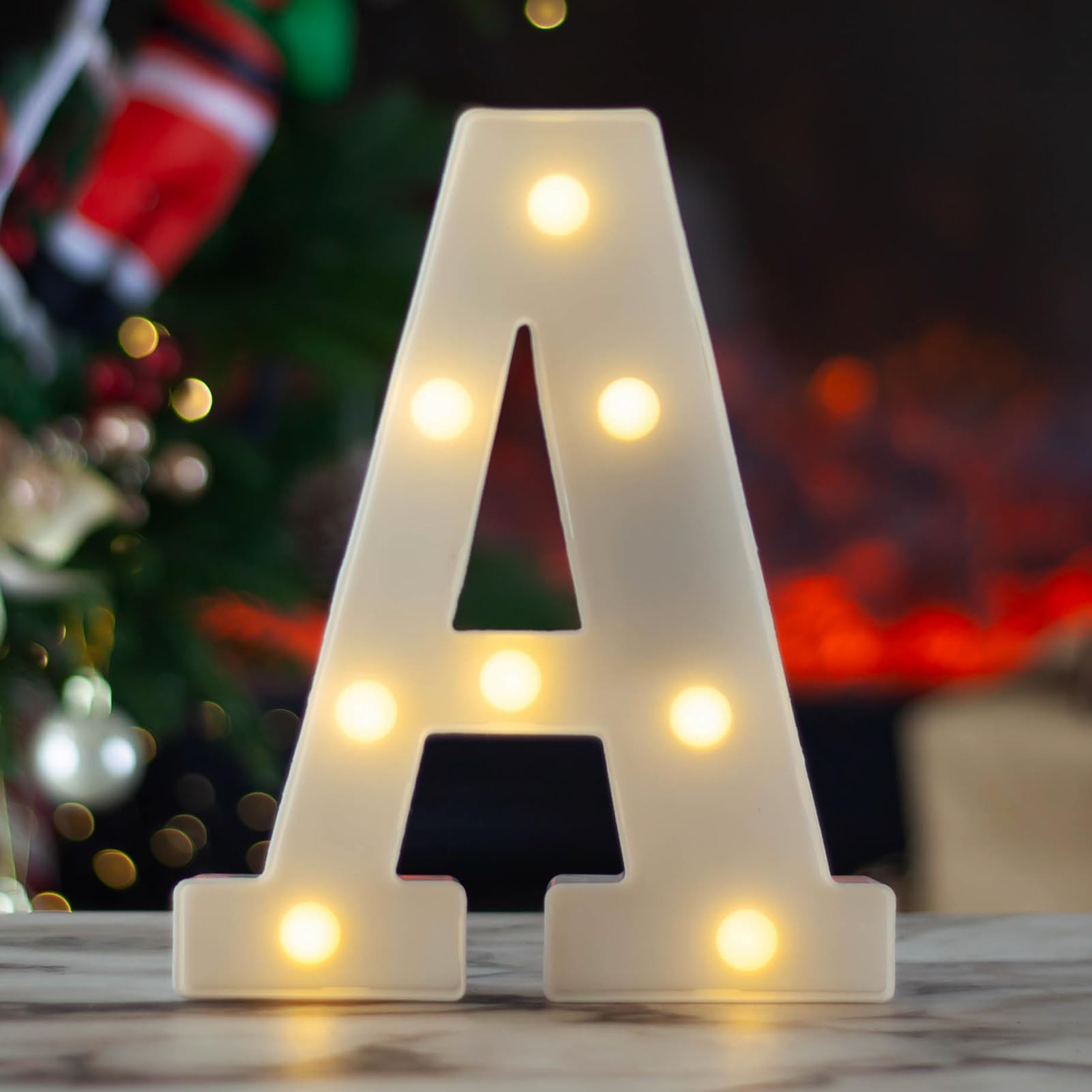 LED Marquee Letters, White 26 Alphabet Light Up Letters, Battery Powered LED Letter Lights for Bi... | Amazon (US)