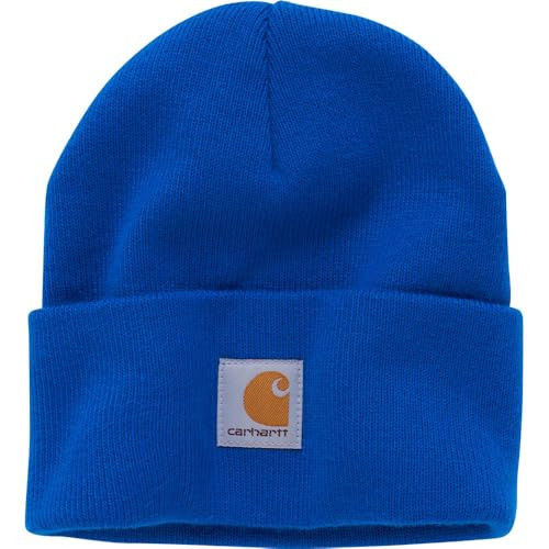 Carhartt Unisex Kids' Knit Beanie Watch Hat, Lapis Blue, Toddler | Amazon (US)