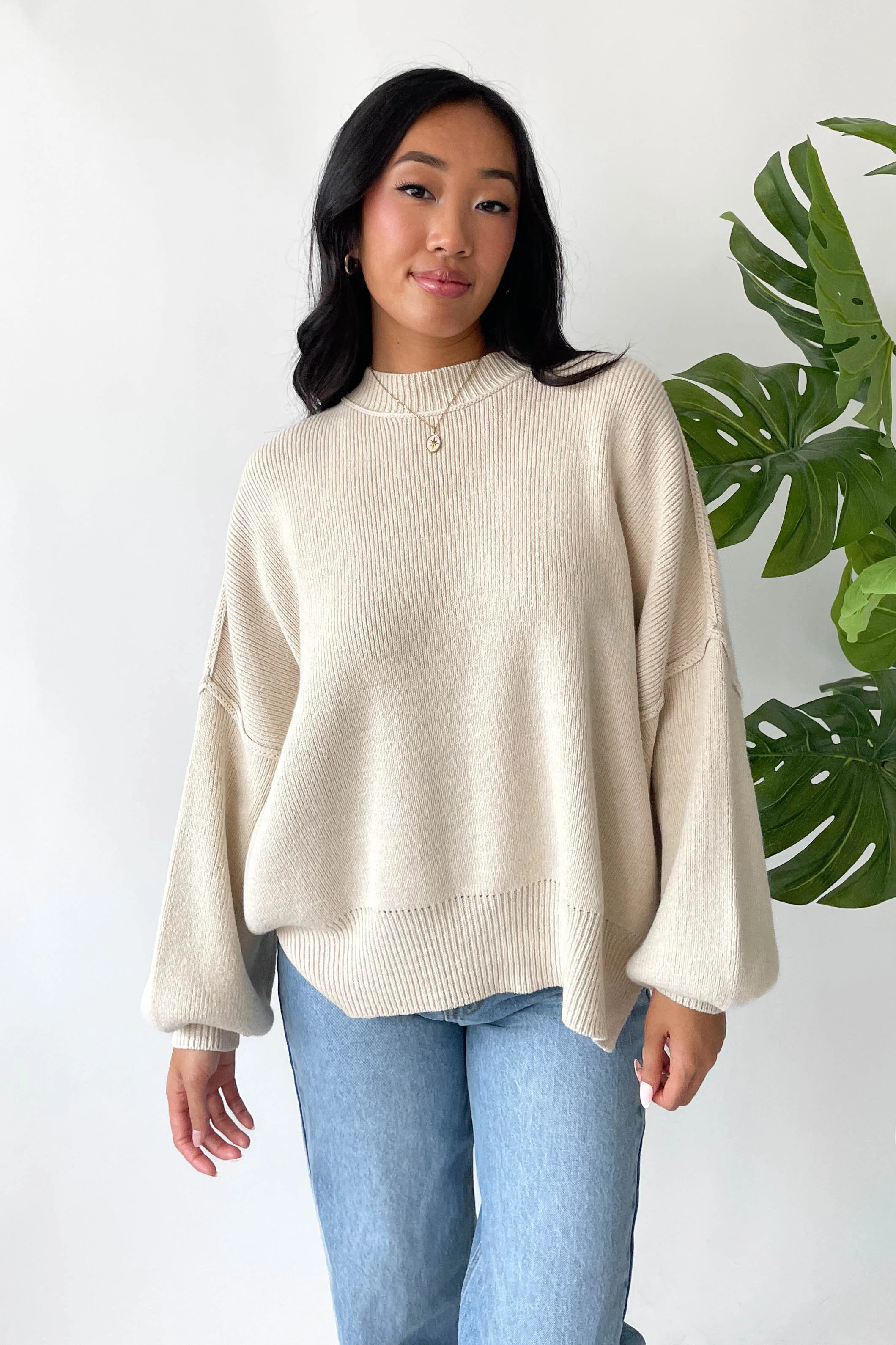 Martha Sweater in Taupe | Grey Bandit
