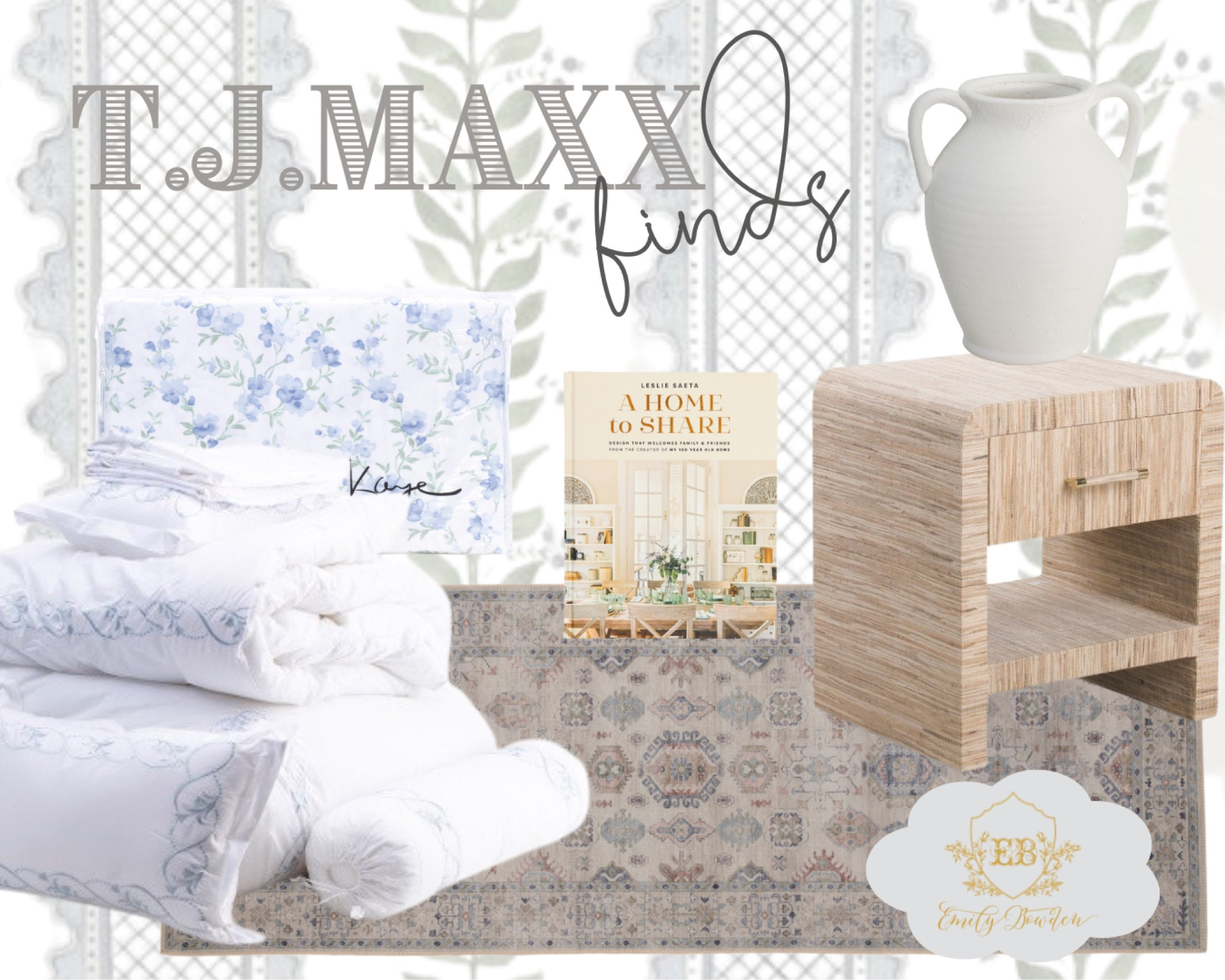 t.j. maxx finds

#tjmaxx #floral #southernhome #vase #blue&white #summer #bedding #floralsheets #sidetable

#LTKhome #LTKfamily #LTKstyletip