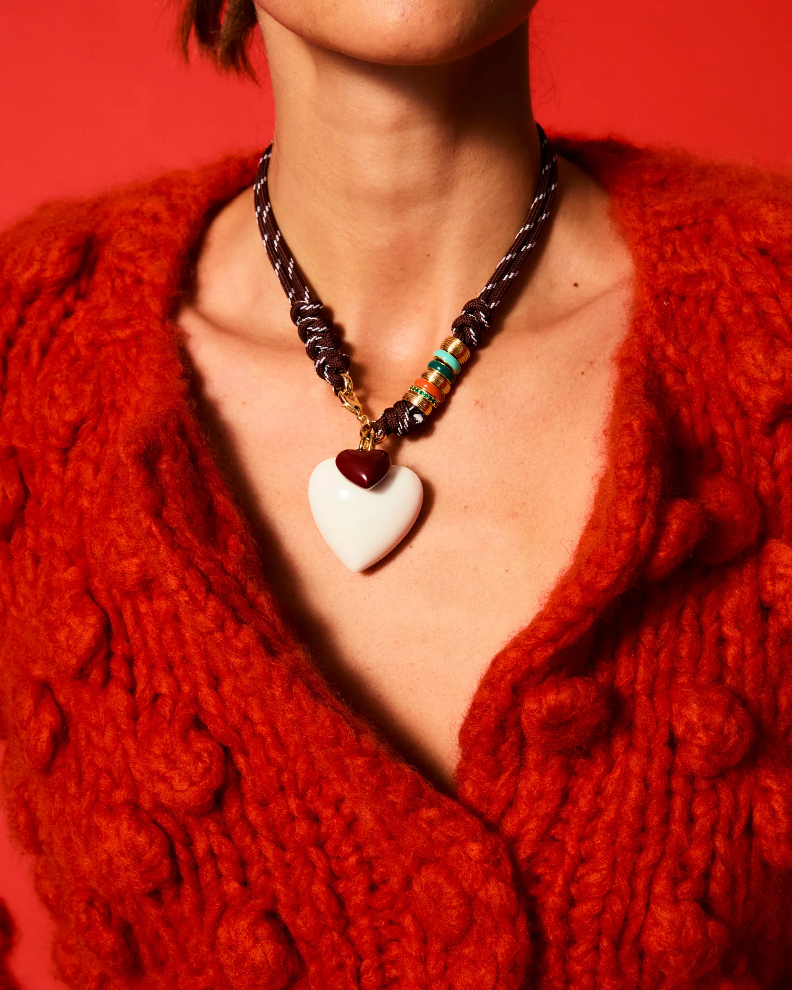 The Super Size Happy Cord Necklace | Roxanne Assoulin