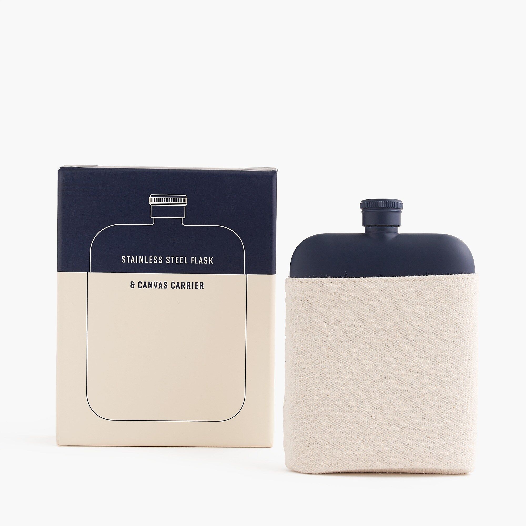 Izola™ stainless steel flask with canvas carrier | J.Crew US
