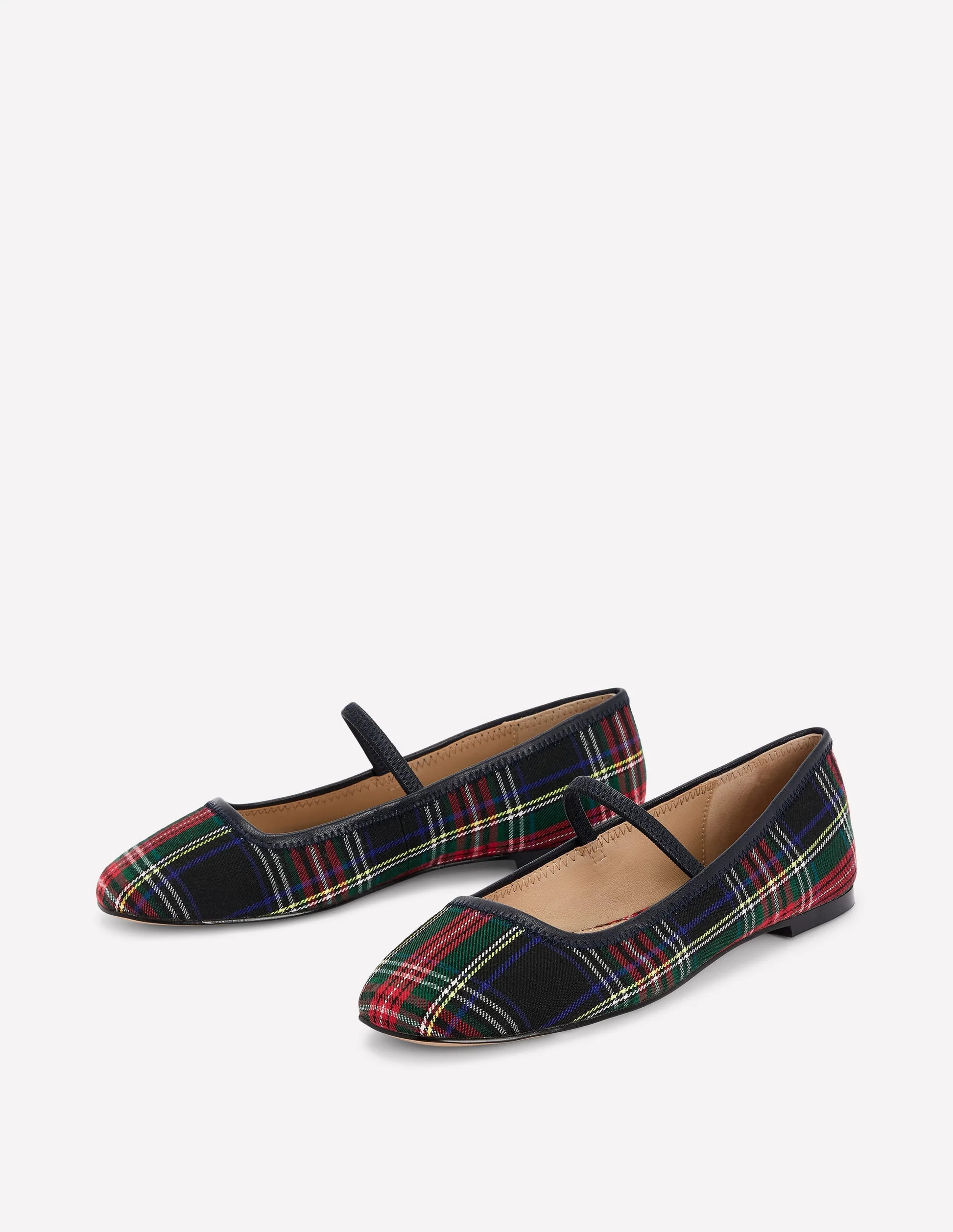 Thea Mary Jane Ballet Flats-Check | Boden (US)
