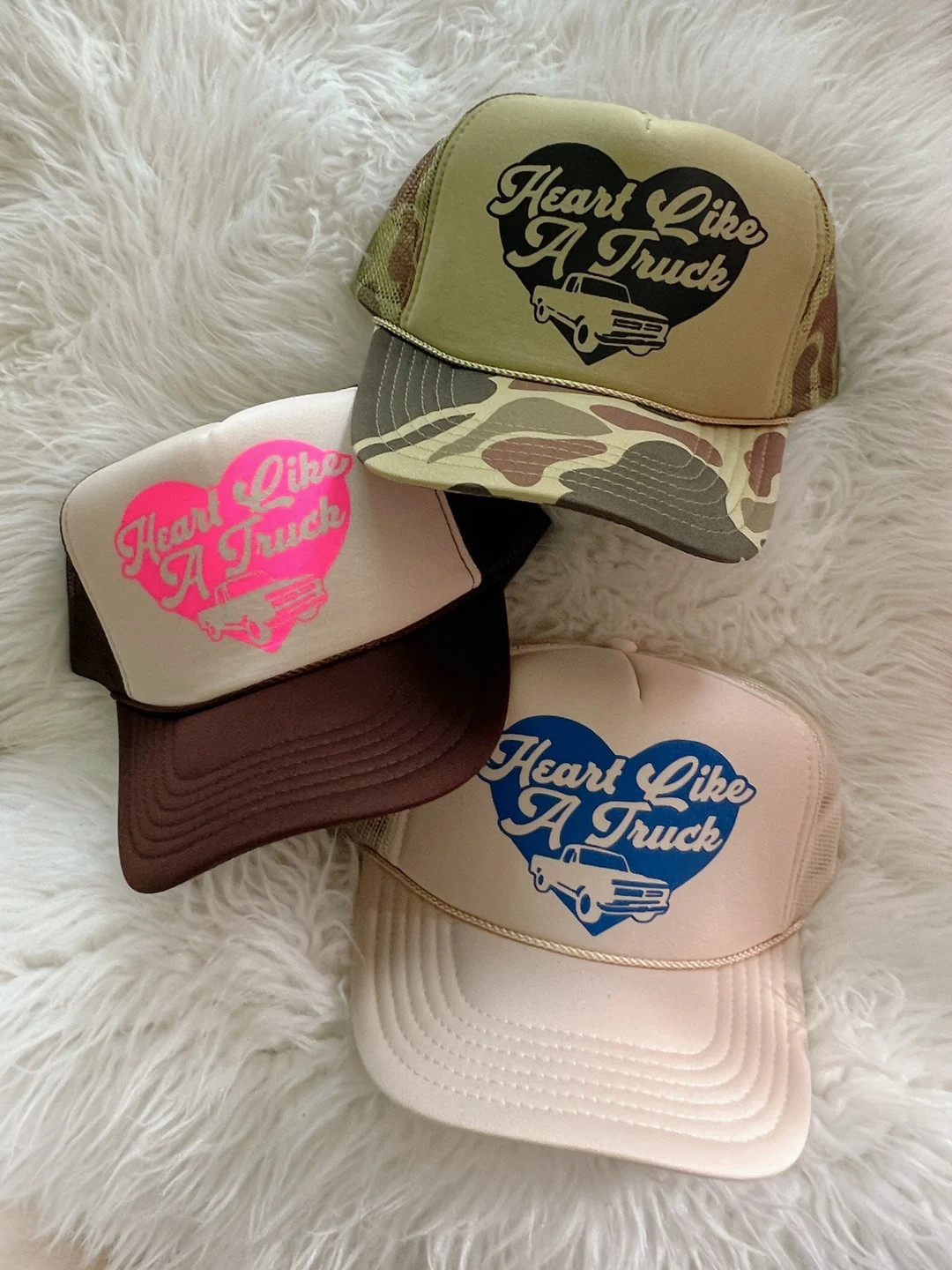 Heart Like A Truck-er Hat - Etsy | Etsy (US)