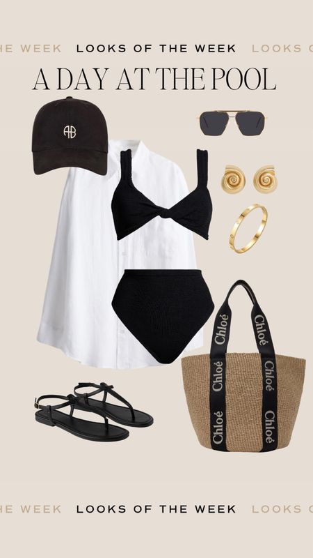 Pool beach outfit idea - one of my favorite most comfortable bikinis 