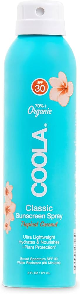 COOLA Organic Sunscreen SPF 30 Sunblock Spray, Dermatologist Tested Skin Care for Daily Protectio... | Amazon (US)
