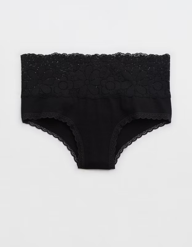Aerie Candy Lace Cotton Cheeky Underwear | American Eagle Outfitters (US & CA)