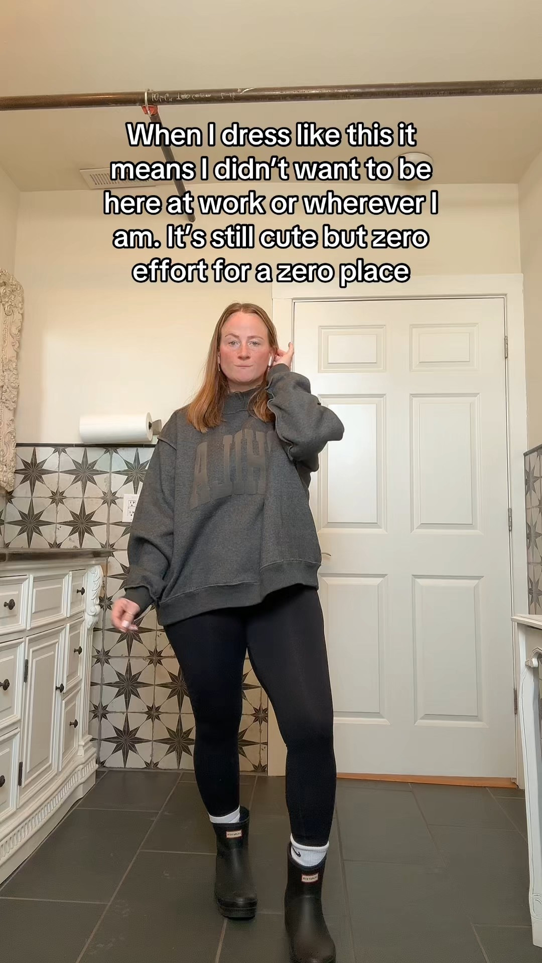 Outfit of the day when I just don’t want to. Plus it’s freezing and snow is still on the ground. Ugh. 

#LTKgrwm #LTKootd #LTKdayinmylife