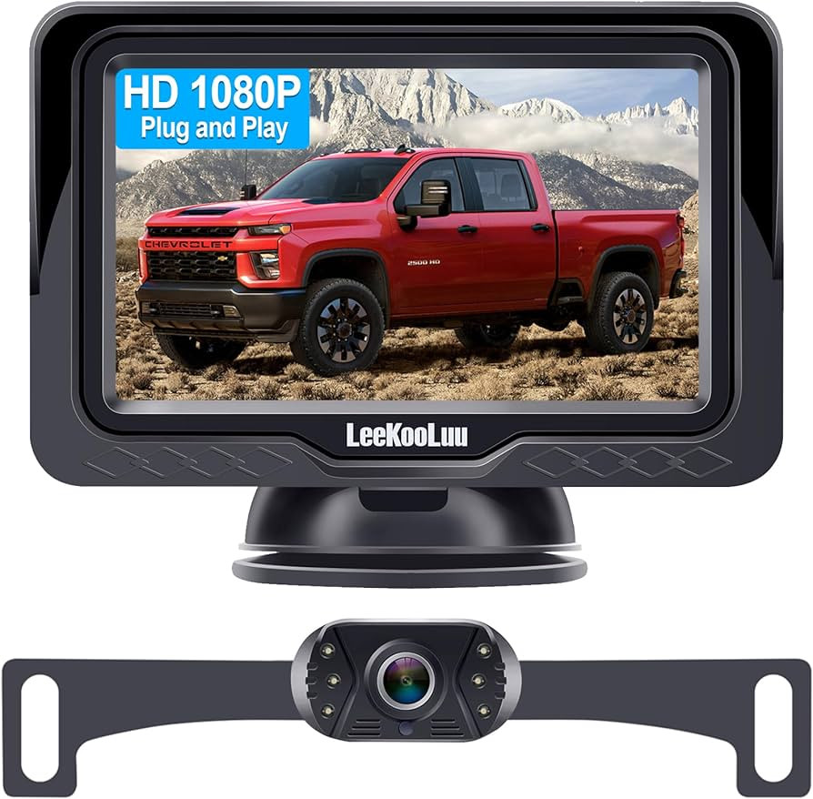 Backup Camera Easy Setup Plug-Play: HD 1080P No-Delay Waterproof - Clear Night Vision Rear View C... | Amazon (US)