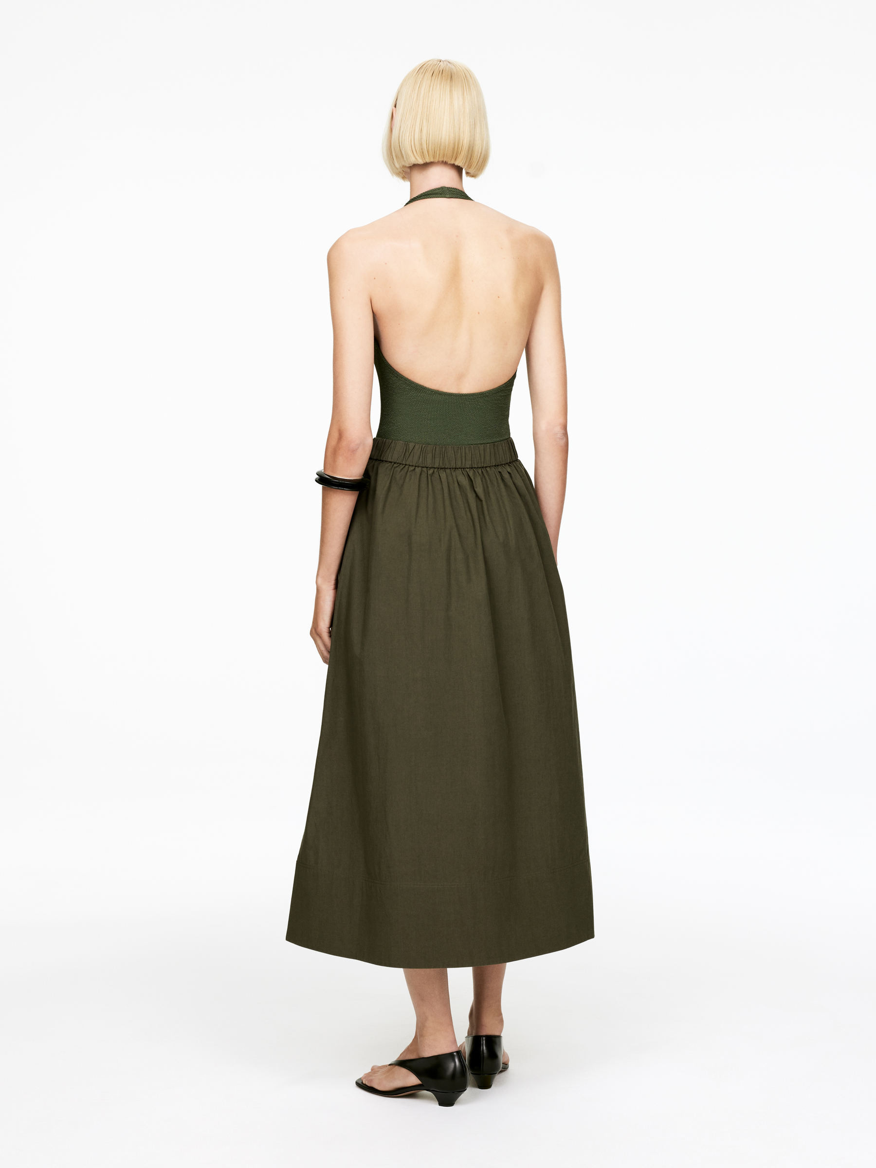 A-Line Cotton Skirt – Khaki Green – Children – ARKET GB | Arket UK