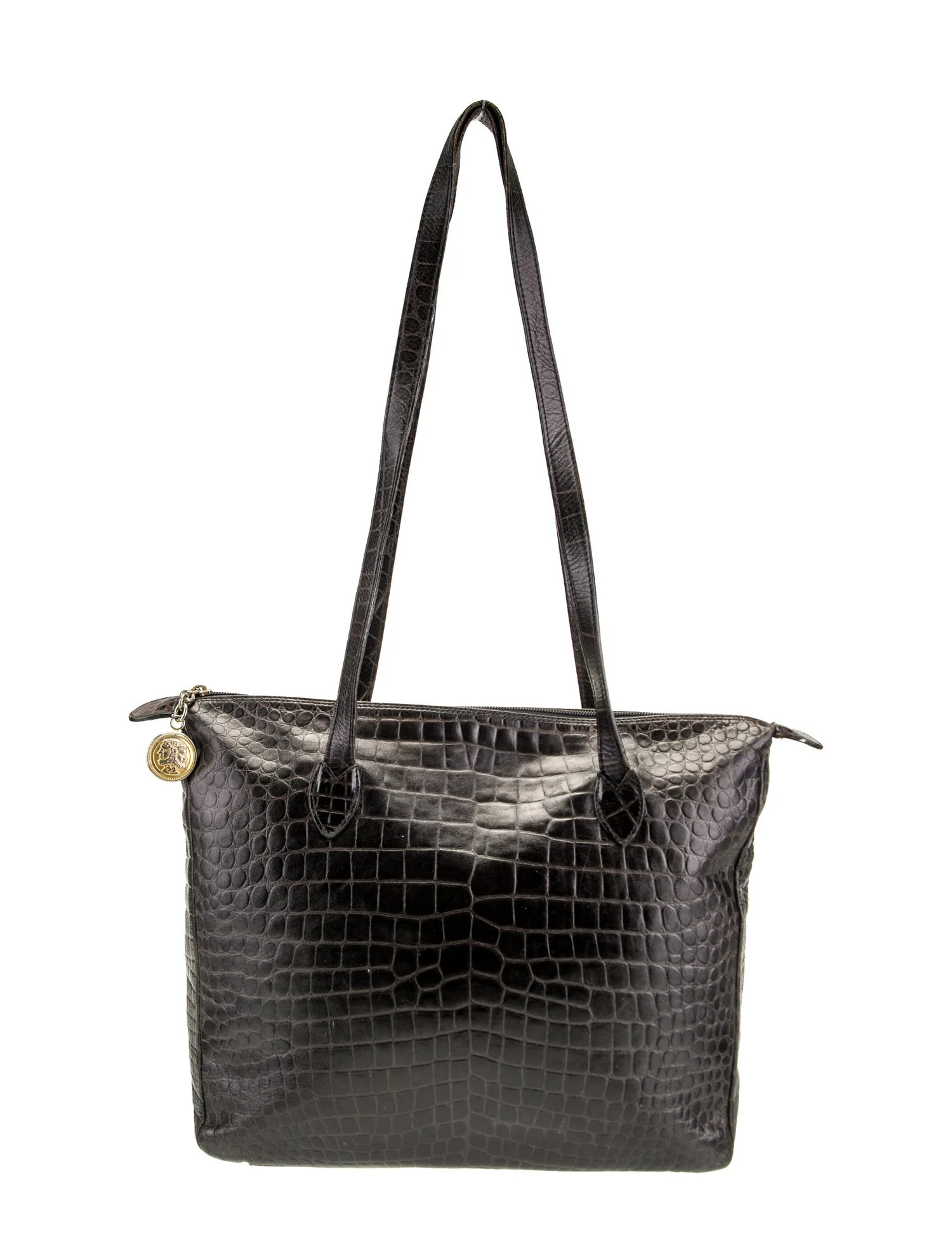 Embossed Leather Tote Vintage | The RealReal