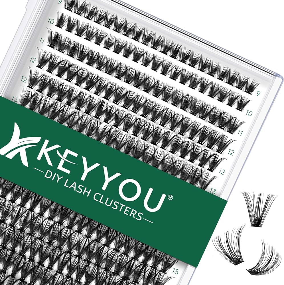 Lash Clusters 300Pcs Individual Lashes 40D 0.07D Curl 9-18MMIX Lash Extensions Clusters Lashes So... | Amazon (US)