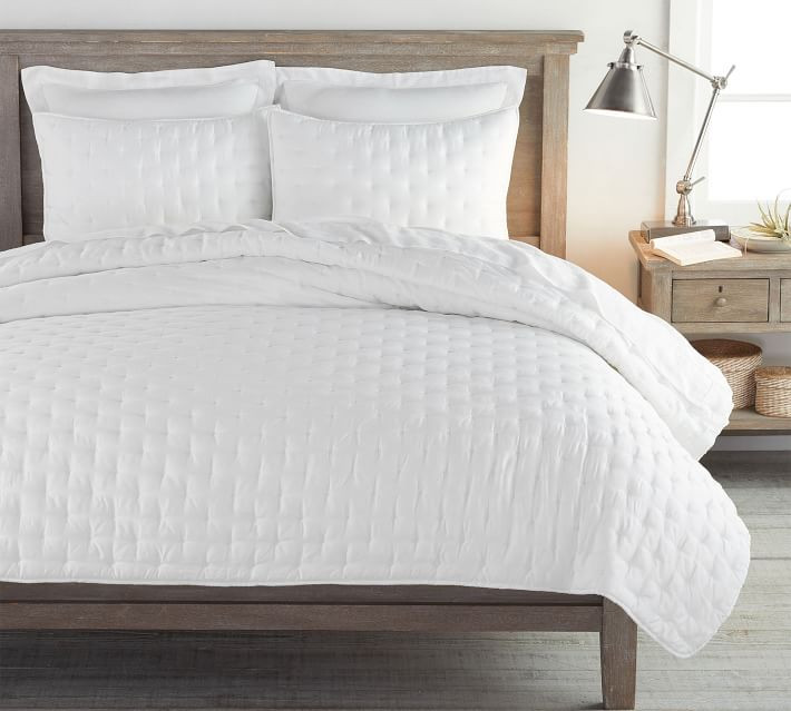 TENCEL™ Lyocell Quilt & Sham - White | Pottery Barn (US)
