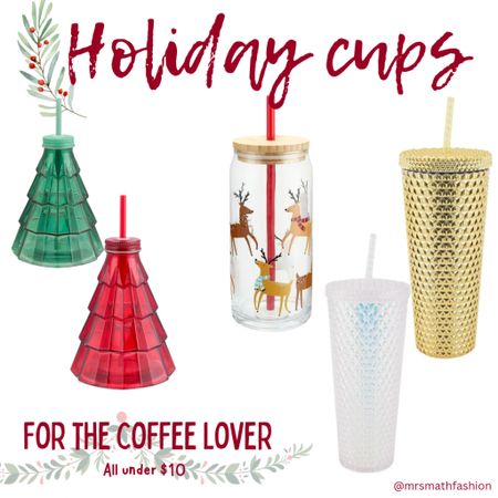 The cutest cups and glasses for the holiday season! All under $10! Selling out quick so if you can’t find online you might want to try in store! 

#LTKGiftGuide #LTKHolidaySale #LTKHoliday
