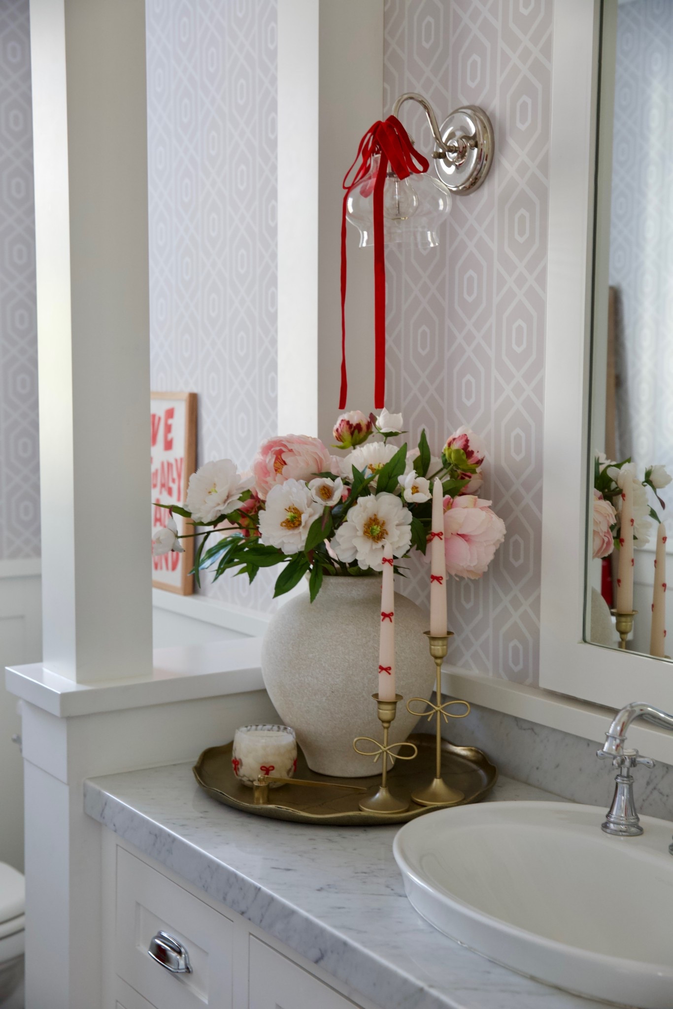 Valentine’s Day/ spring bathroom details 🩷💐

#LTKHome #LTKValentine