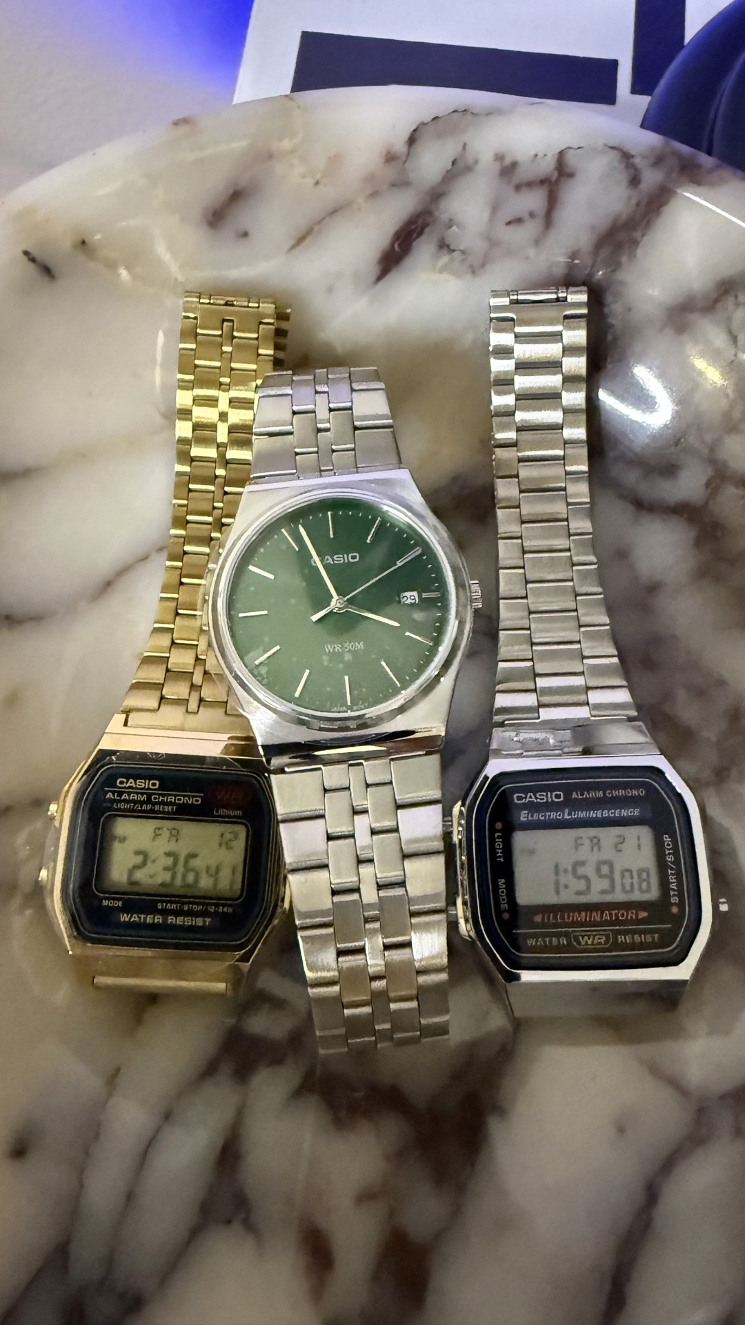 I’m living in my Casio era. If I could live anywhere in time, I would definitely choose the 80s and early 90s! ⌚️💯 #casio #watch #jewelry #travel #80s #90s #armstack

#LTKootd #LTKgrwm #LTKvlog