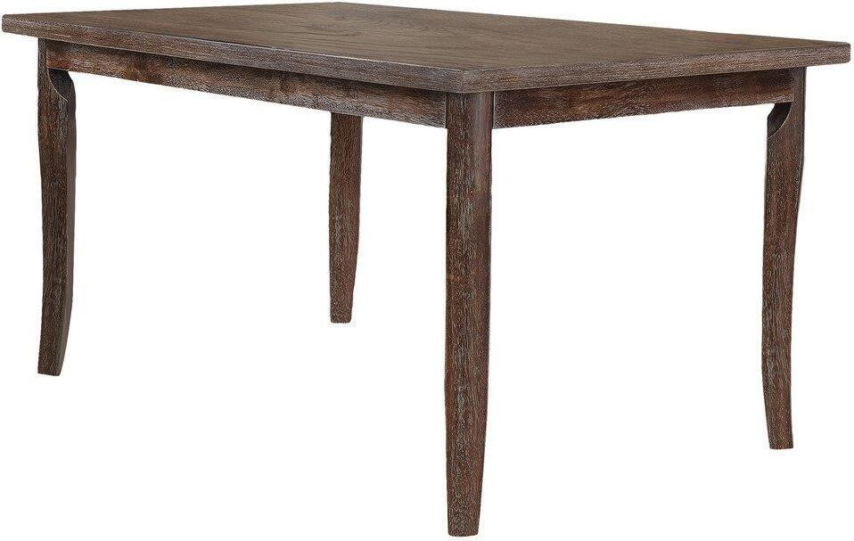 Transitional Solid Wood Dining Table In Antique Natural Oak | 1stopbedrooms