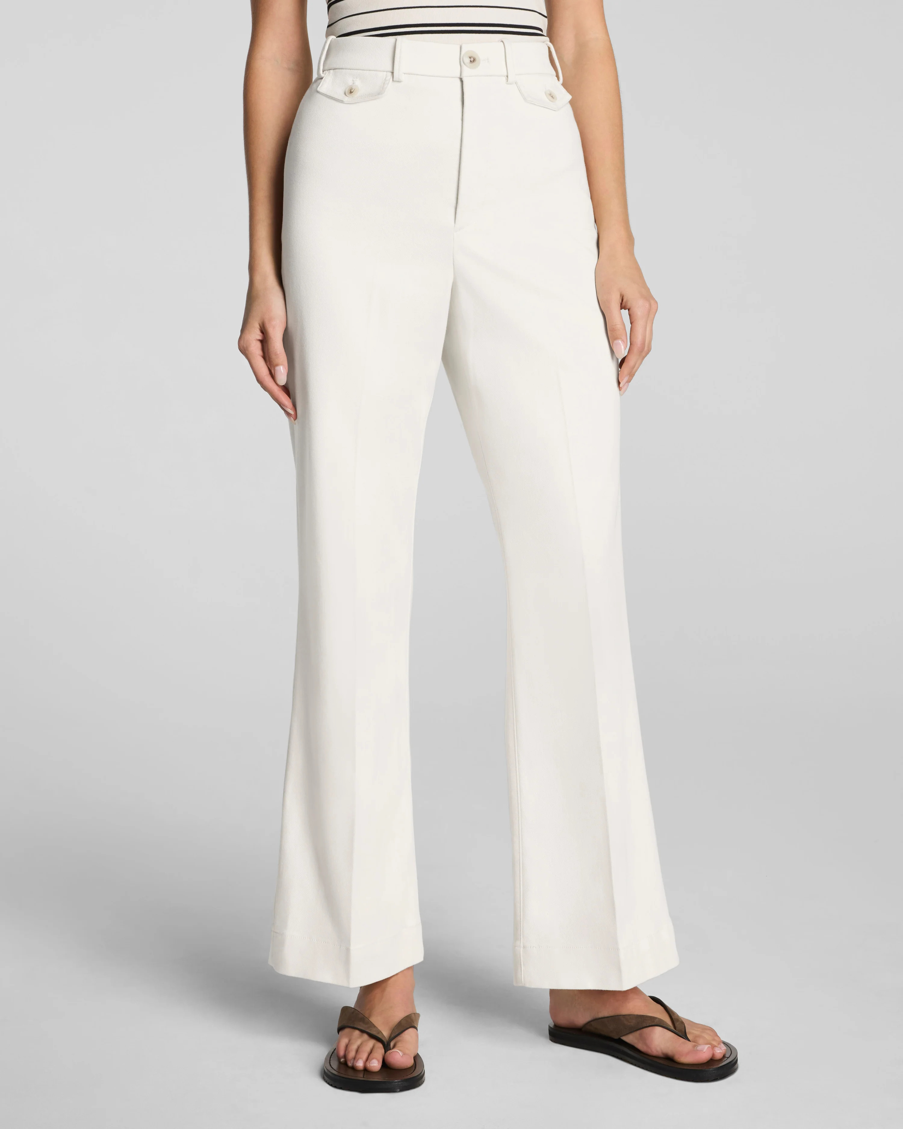 Cropped Flare Pants with Stretch | SPANXsupersmooth™ Twill Pants | Spanx