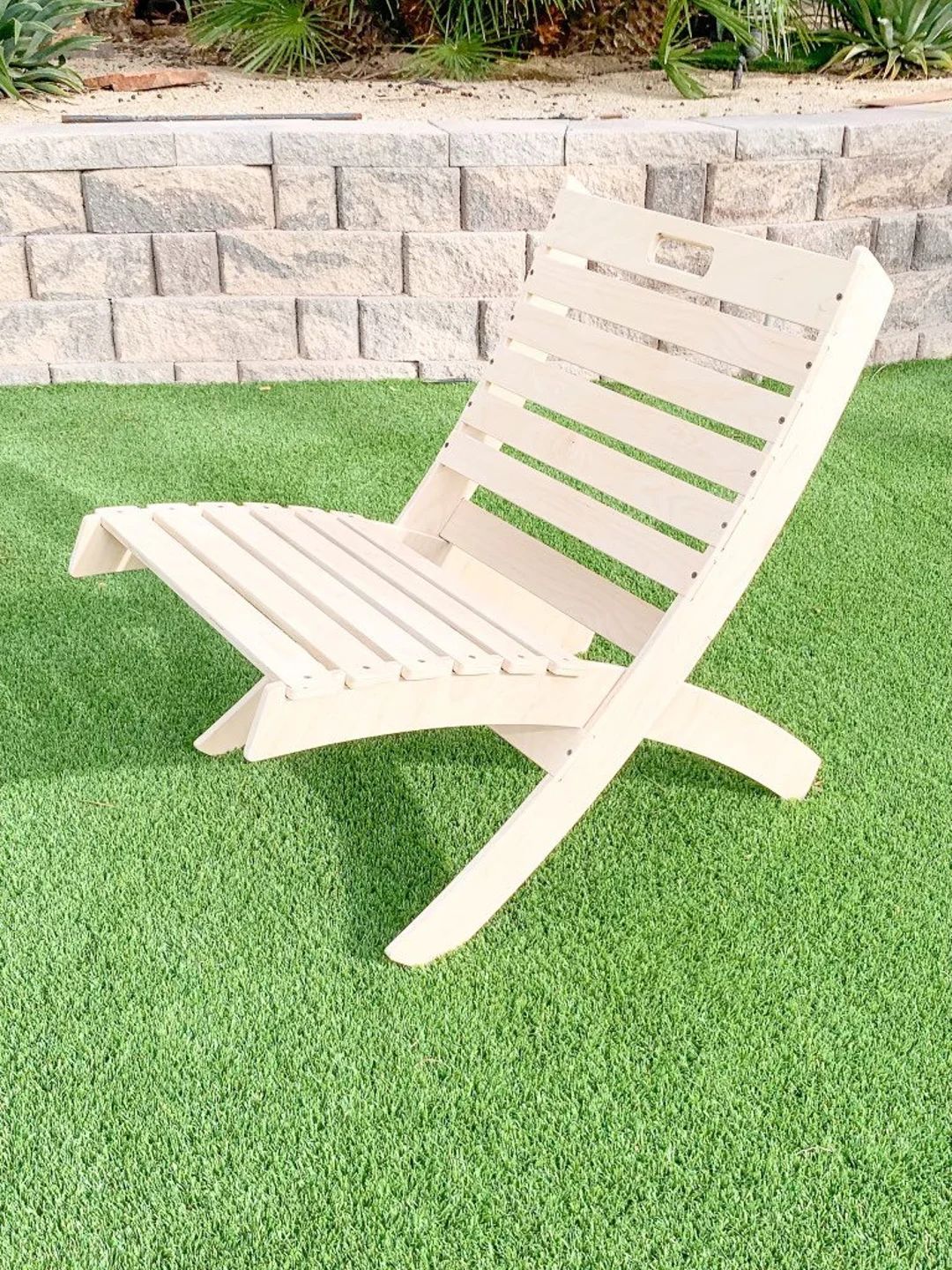 Lawn Chair Portable Wooden Furniture Lightweight Beach Chairs Lawn Chairs Patio Chairs Outdoor Fu... | Etsy (US)