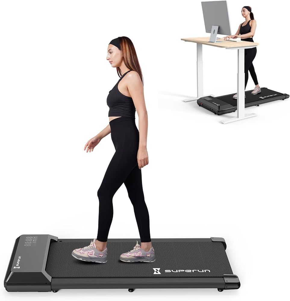 Superun Walking Pad, 2 in 1 Under Desk Treadmill, Walking Pad Treadmill Under Desk with 300lbs Ca... | Amazon (US)