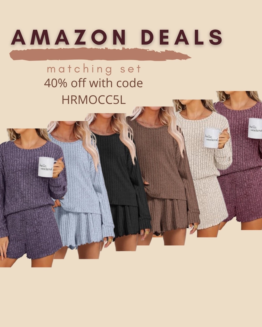 Only $9 ends 9/10.

Amazon set 
Amazon fashion
Amazon deals
Matching set
Two piece set
Lounge set
Pajama set
Comfy outfit

#LTKSaleAlert