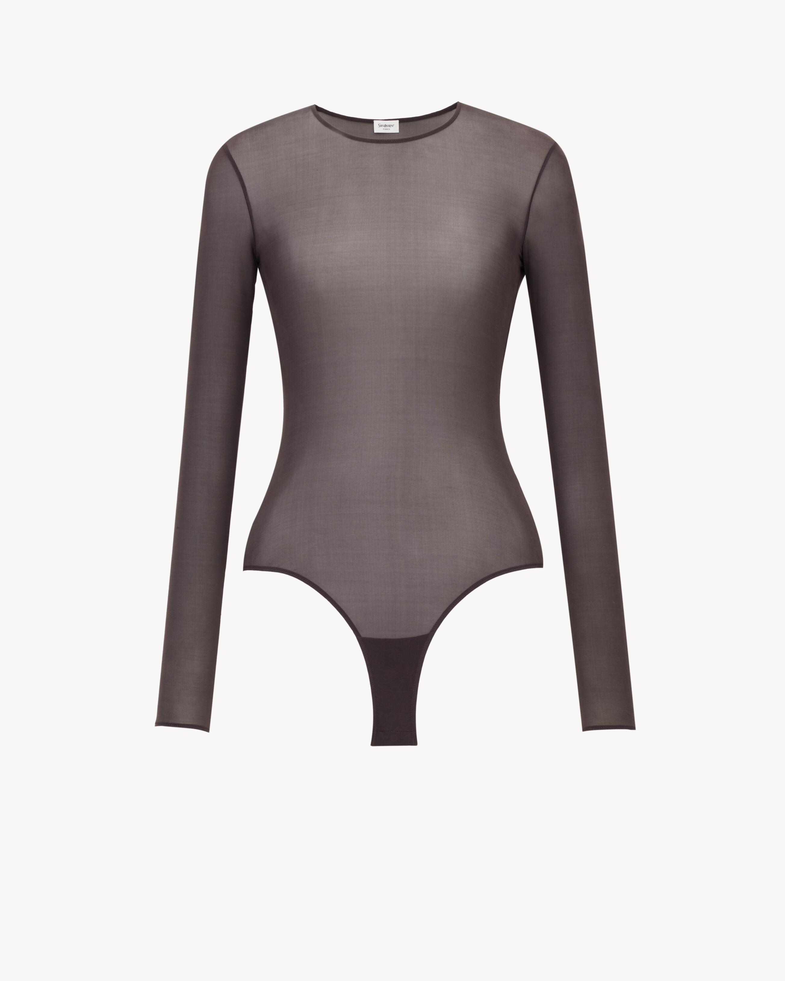 crewneck bodysuit in jersey | Saint Laurent Inc. (Global)