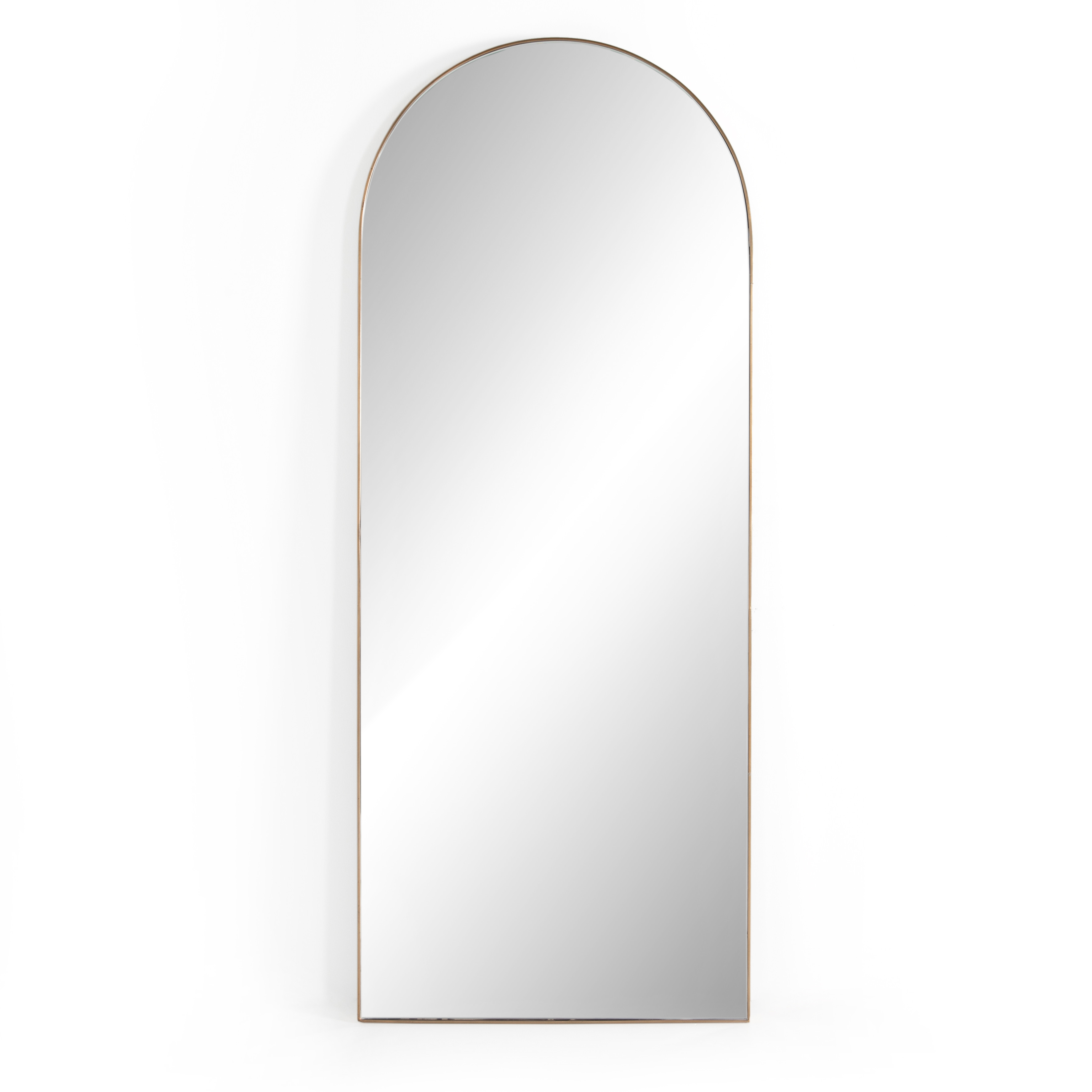 Georgina Floor Mirror Polished Brass | Scout & Nimble