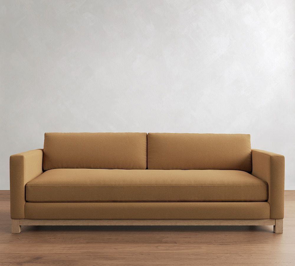 Jake Seadrift Wood Base Sofa (64"-120") | Pottery Barn (US)