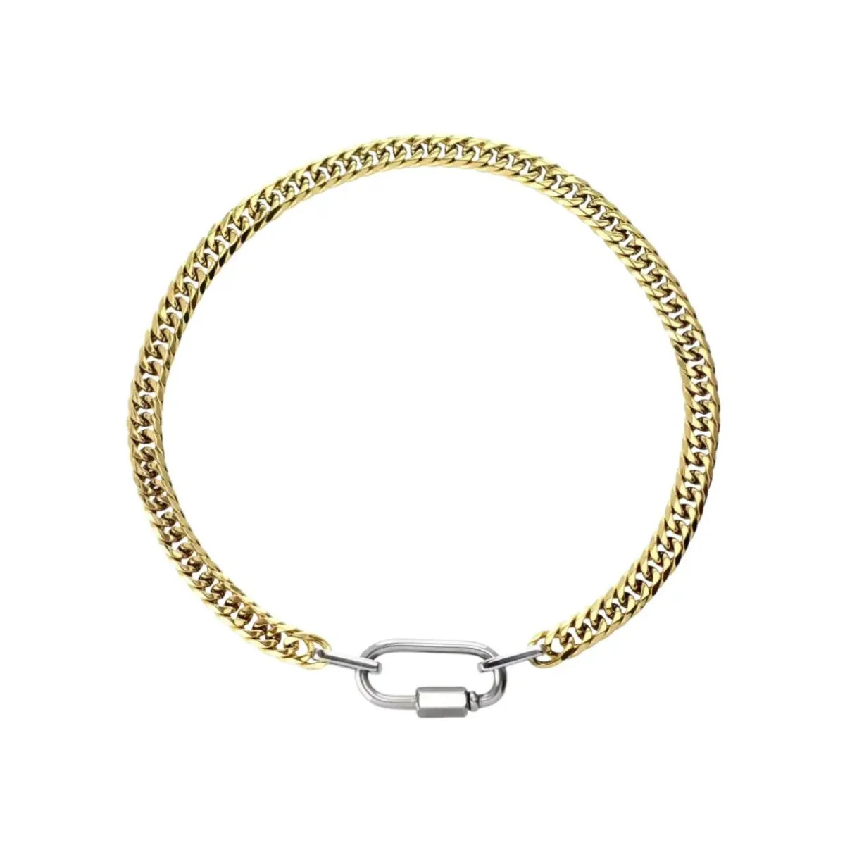 Muse Mix Cuban Necklace- Gold - Ahava J | Ahava Jewels