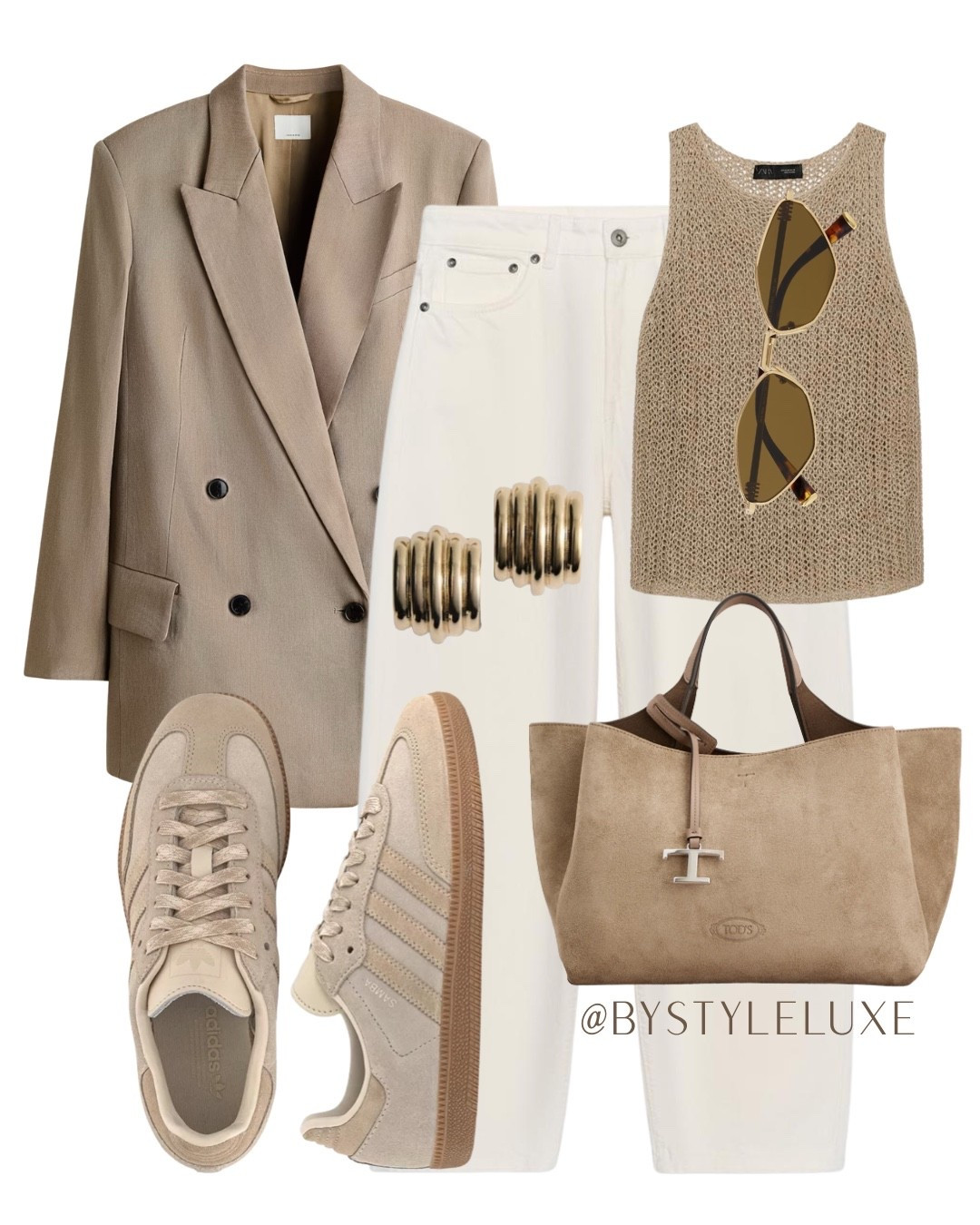 NEUTRALS - A staple beige blazer with these fave @Zara jeans and @adidas trainers for everyday chic 

#trainers #springoutfit #blazer 

#LTKjeans #LTKspring #LTKsummer