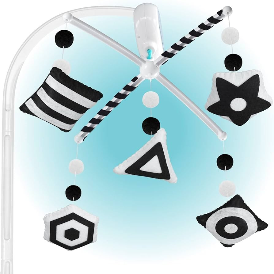 Montessori Mobile Baby for Crib (TINITIGIES) - Black and White Mobile Give Visual Stimulation to ... | Amazon (US)