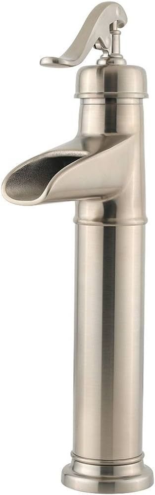 Pfister LF-040-YP0K LF040YP0K Ashfield Single Control Vessel Bathroom Faucet in Satin, Brushed Ni... | Amazon (US)