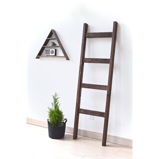 Decorative 5 ft Wood Blanket Ladder (Dark Walnut) | Bed Bath & Beyond