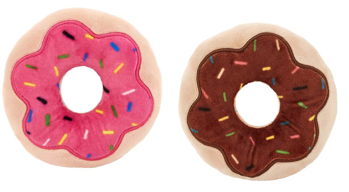 FRISCO Plush Donut Cat Toy with Catnip, 2-Pack - Chewy.com | Chewy.com