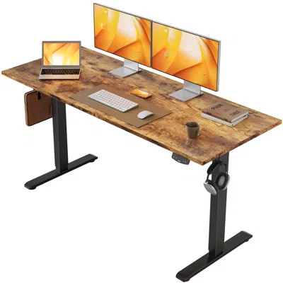 Electric Standing Desk, 55 X 24 Inches Height Adjustable Desk, Sit Stand Up Desk For Work Office Home, Ergonomic Rising Computer Table With Memory Pre | Wayfair North America