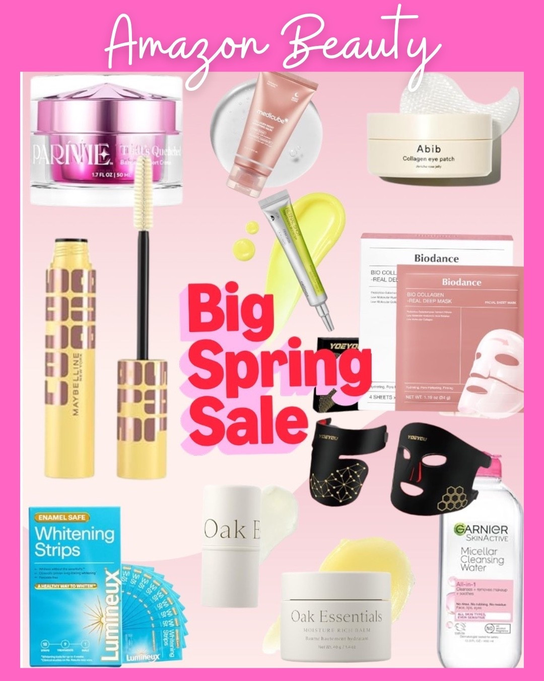 Amazon Big Spring Sale: Beauty Edition 💄✨

Sharing a roundup of my tried-and-true beauty favorites that are part of the sale. These are the products I reach for on repeat—worth grabbing while they’re marked down! 

Linked below 👇🏻

Makeup, face products, teeth whitening, collagen mask, face lotion, Amazon sale, retinol, red light mask

#LTKBeauty #LTKSaleAlert