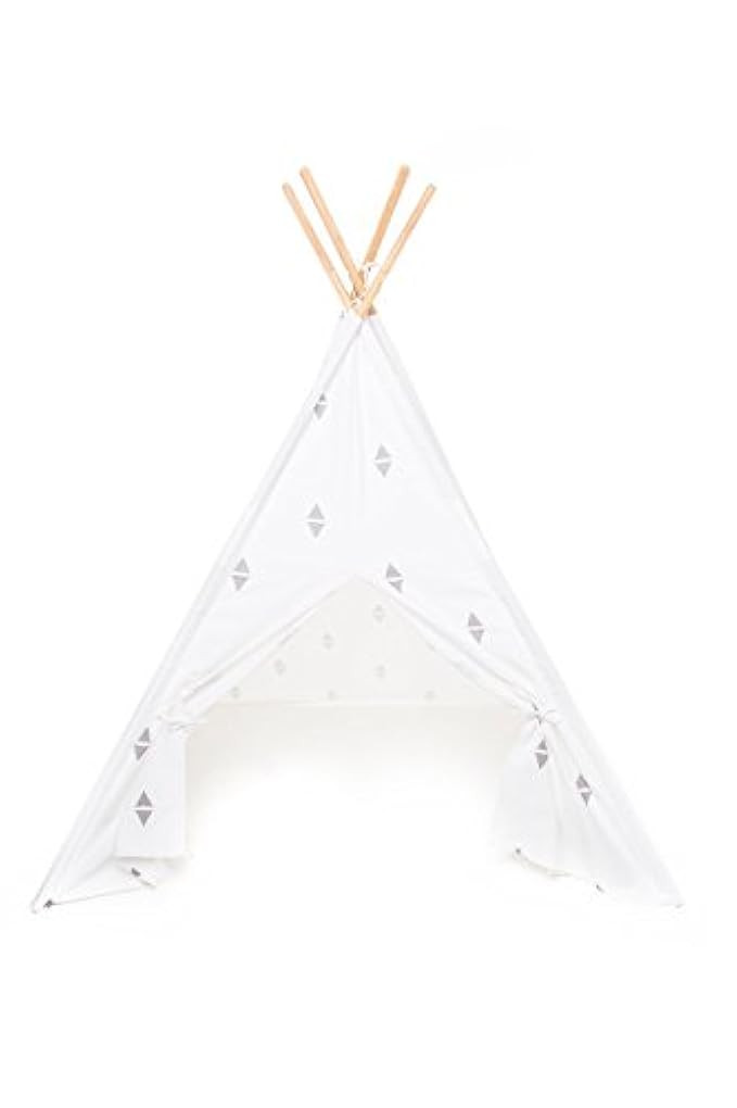 FROM THE AVENUE Play Teepee for Kids – 100% Cotton Canvas and Bamboo Poles Portable Indoor Tent for  | Amazon (US)